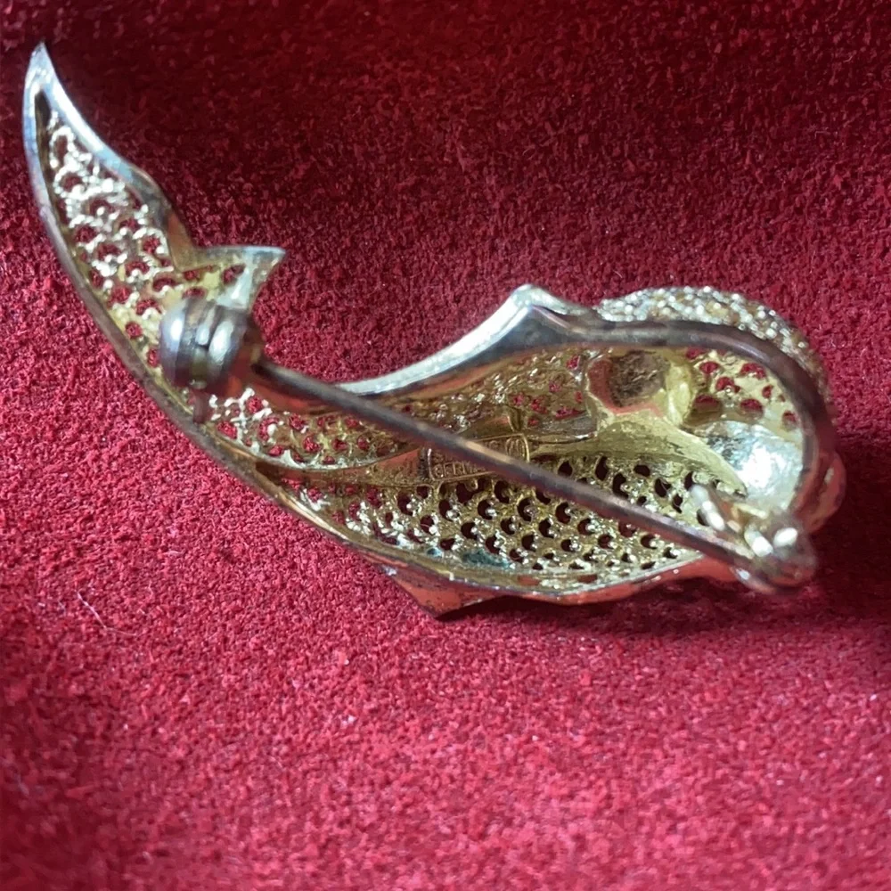 50s Alice Caviness Sterling Silver Whale Pin Brooch Vintage